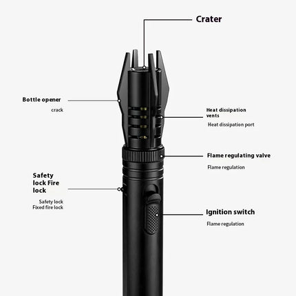 Gas Lighter Kitchen Cooking Powerful Metal Windproof Torch Flame Jet Barbecue Smoking Accessories Cigar Lighters Men's Gift
