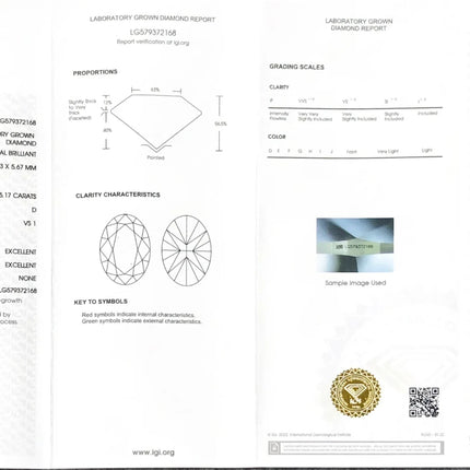 With IGI Certificate Oval Shape Lab Grown Diamonds CVD HPHT 1ct 1.5ct 2ct 2.5ct 3ct 5ct Laboratory Diamond Wholesales
