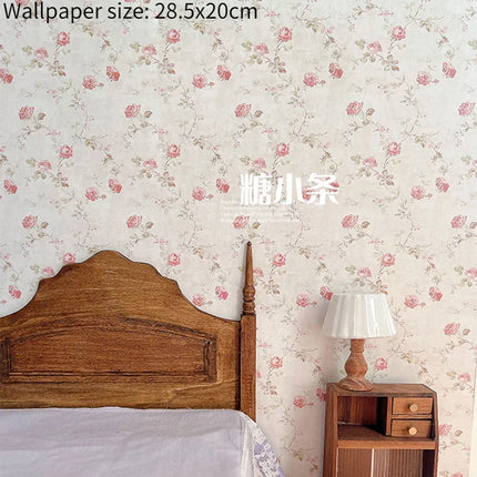 Doll House Wallpaper Background Board Sticker Photo Scenery Wallpaper Miniature Rement Doll Accessories Colorful Wallpaper