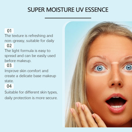 HOYGI SPF50 UV Sunscreen Hyaluronic Acid Face Cream Facial Protection Lotion For Men And Women Moisturizing Soothing Waterproof