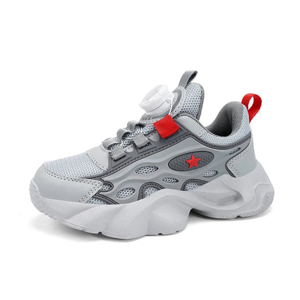 Childrens Sports Shoes Comfortable Elastic Shock-absorbing New Campus Retro Mesh Training Shoes Daily Breathable Casual Shoes