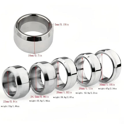 Stainless Steel Penis Ring Thick Metal Cock Ring Delay Lock Rings Sex Toys for Man