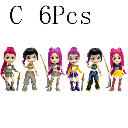 HOT K-pops D-emon H-unters Figure Rumi Zoe Mira anime polyvinyl chloride character collection desktop trinkets Childrens gift