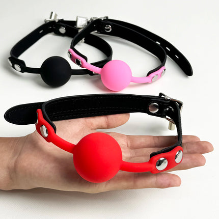Soft Silicone Gag Ball Sex Toys High Quality Open Mouth Gag BDSM Bondage Mouth Ball Woman Couples Adult Sex Games Erotic Toys