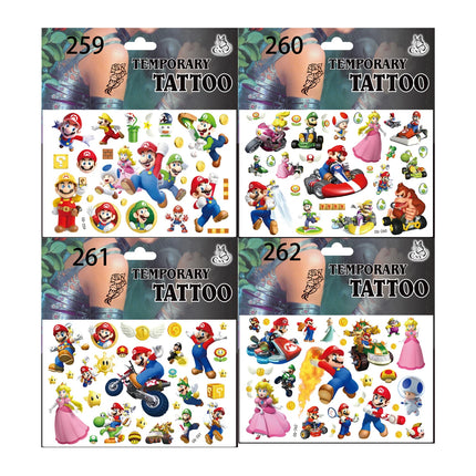 Super Mario Theme Birthday Party Supplies - Favors Gifts Stamps Bracelets Stickers Gift Bag Pinata Fillers Christmas Decoration