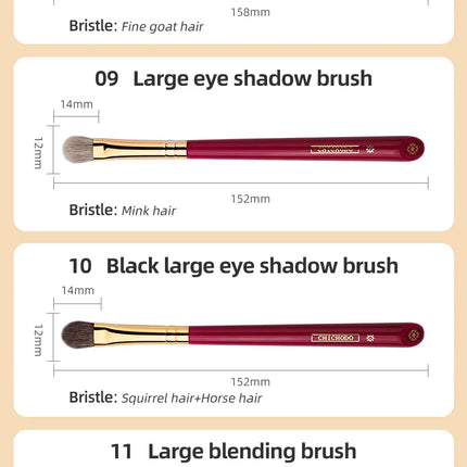 CHICHODO Luxury Makeup Brush All Kinds of Professional Beauty Brush Soft High Quality Animal Hair Brush Cosmetics Tool