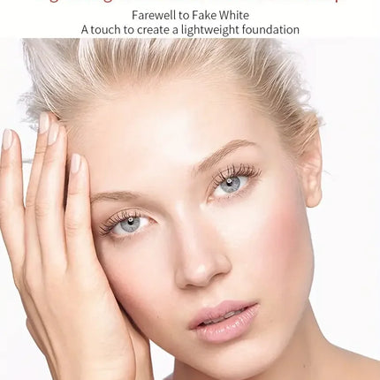 Moisturizing BB Cream with Butterfly Cushion,For all Skin Tones,Light Coverage with Moisturizing Brightening Foundation Makeup