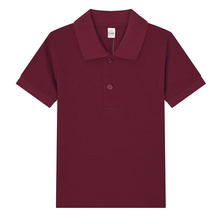 Hot Selling Boys Polo Shirt Children 15 Colors Custom Logo Short-Sleeve High-end eco-friendly cotton Clothes Teens Kids Tshirts