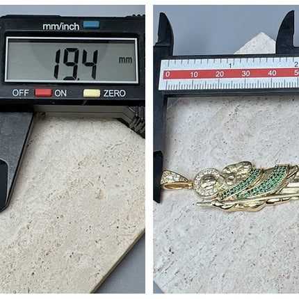 Beautiful Religious St Jude Thaddeus Pray Pendants Metal Zircon Large Charms For Jewelry Making Hip Hop Necklace Accessories
