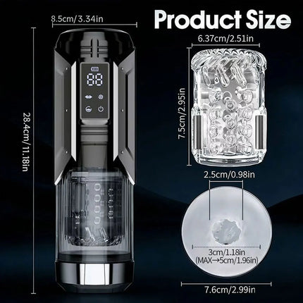 Telescopic Rotation Masturbator Cup Sucking Penis Pump Pocket Pussy Blowjob Sex Toys Stroker Piston Automatic Mastubator for Men