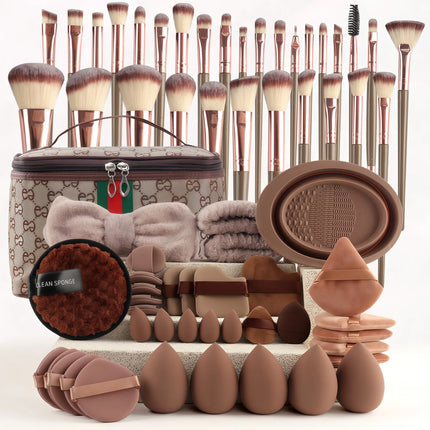 67-Piece Makeup Brush Set Travel Size Beauty Tools Kit Large Combination for Easy Carry And Application