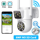 8MP 2-LEN White / EU Plug / China Mainland