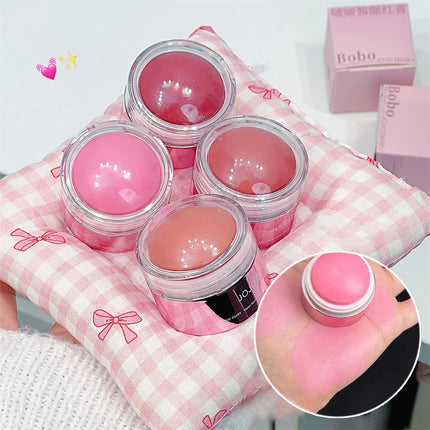 Creamy Pink Red Blush Stick Soft Face Blusher Cream Korean Makeup Peach Cheek Tint Brightening Apricot Contouring Rouge Cosmetic