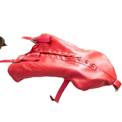 Thierry Women BDSM Arm Binders,Strict Leather Bondage Opera Gloves Harness Sleeves Lockable Restraints  for Fetish Sex Toys