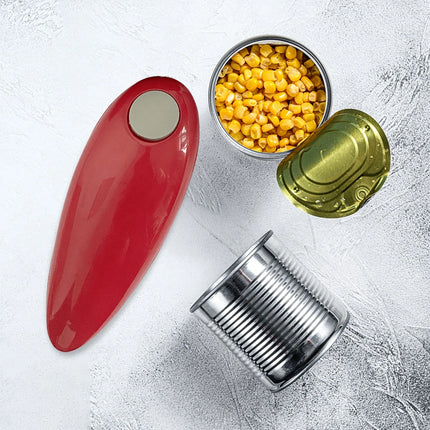 Electric Can Opener Hands Free Jar Opener Smooth Edge Tin Opener Battery Operated for Weak Hands for All Kinds of Jars Gadget