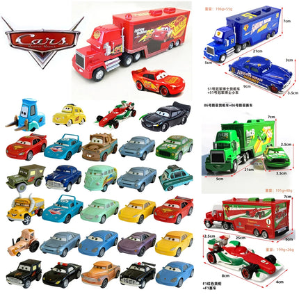Hot-Disney Pixar Car Lightning McQueen The King Frank Guido Luigi Diecast Metal Alloy Model Car Collection Toy Birthday Gift