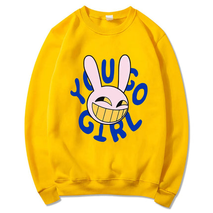 YOU GO GIRL Digital Circus Jax Hoodie Fashion Women Harajuku Funny Cute Rabbit Hoodie Unisex Cartoon Vintage Pullover Sweatshirt