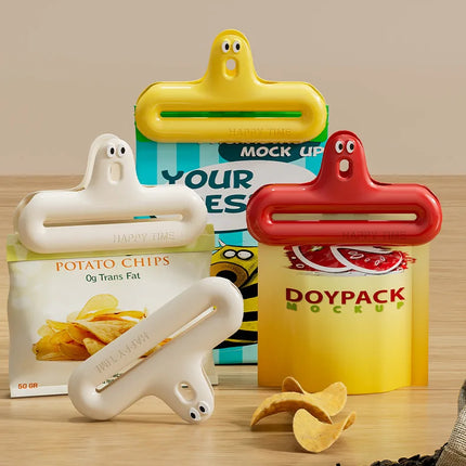 Caterpillar sealing clip moisture-proof snack clip kitchen sealing fixing clip multifunctional household clip fresh-keeping seal
