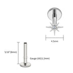 Tit 1.2x8x4.5mm / Earrings / Ears|Star