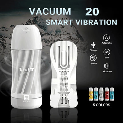 GALAKU Touch In Masturbator Blowjob Simulation Sucking Cup Soft Realistic Vagina Male Masturbator Erotic Adult Sex Toys For Men