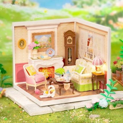 Rolife DIY Miniature House Kits Super Creator Model Courtyard Diorama Kit Perfect Christmas Birthday Gift for Adults Kids