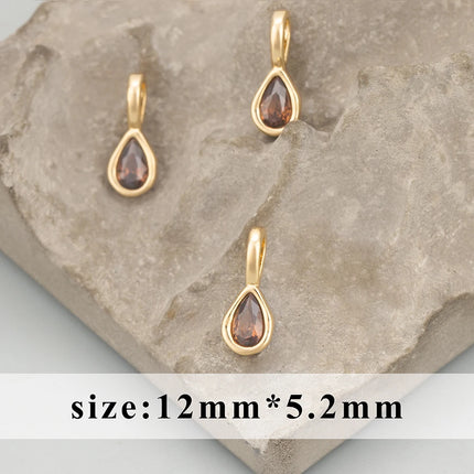 GUFEATHER,6pcs/lot,MH24,jewelry accessories,18k gold rhodium plated,copper,zircons,hand made,charms,diy pendants,jewelry making