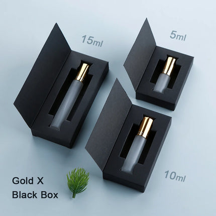 50Pcs 5/10/15ml Perfume Bottle Aluminum Sprayer Fine Mist Frosted Glass Perfume Sprayers, Multi-Sizes, Eco-Reusable, w/Boxes