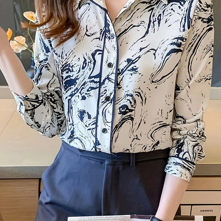Fashion ladies shirts New elegant Women Blouses Long Sleeve Button-Down Tops blusa mujer