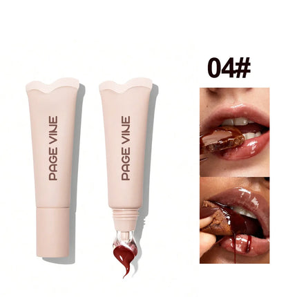 Water Gloss Moisturizing Clear Lip Gloss Mirror Jelly Plumping Lips Transparent Lip Tint Makeup Wholesale Women's Cosmetics
