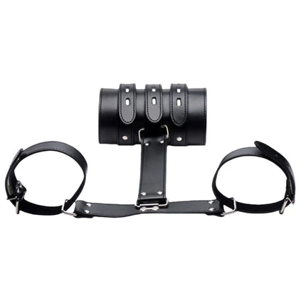 BDSM Bondage Body Restraints Reverse Back Handcuffs Adult Products Sex Game PU Leather Cuffs Sex Toys for Women Couples