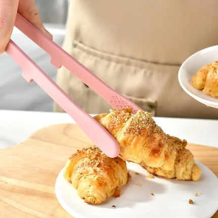 Silicone Food Toast Tongs Trivet Tongs Non-slip Heat Resistant BBQ Salad Cooking Serving Clamp Steak Pasta Clip For Kitchen 2026