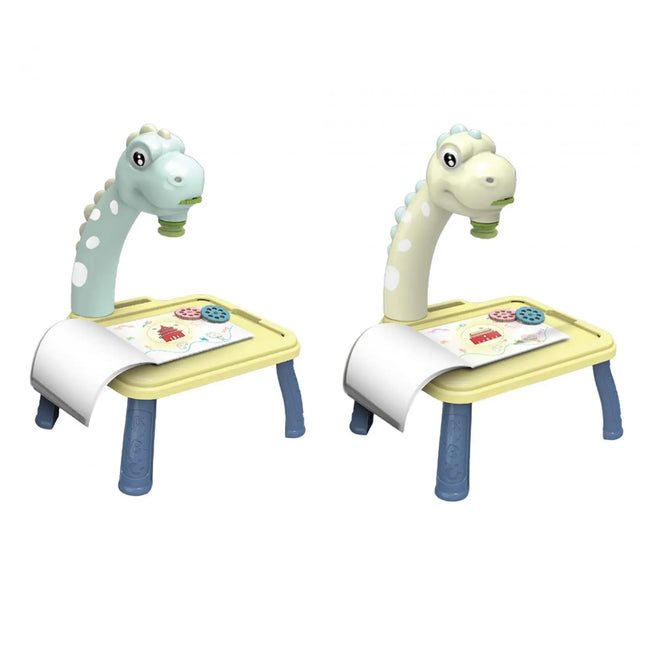 Drawing Projector Set Art and Craft with 12 Color Pens Drawing Board Doodle Table Kits for Ages 3-8 Years Old Kids