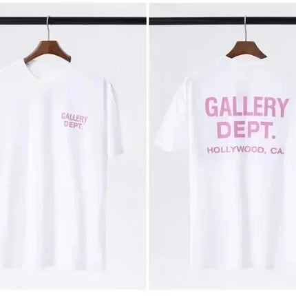2026 New Men's GALLERY DEPT T-shirt Printed Large Cotton Street Wear T-shirt Summer Casual Short Sleeve Top Trendy High Quality