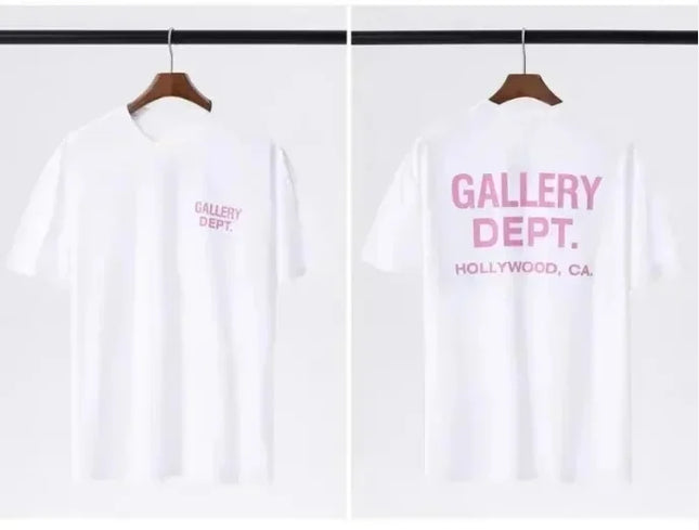 2026 New Men's GALLERY DEPT T-shirt Printed Large Cotton Street Wear T-shirt Summer Casual Short Sleeve Top Trendy High Quality