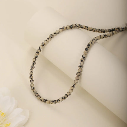 1PC 4mm natural amazonite stone beaded necklace for women ingx tiny pink wintersweet india onyx necklace women beaded jewelry