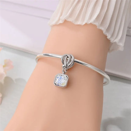 Original 925 Sterling Silver Charms Beads Cute Mushroom Unicorn Love Wings Pearl Charm for Bracelet Pendant Woman Girl Jewelry