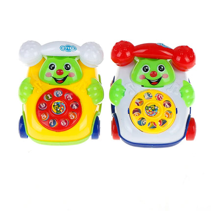 1Pc Cute Baby Musical Phone Toys Interactive Baby Phone Toy With Piano Music Toddlers Early Learning Educational Montessori Toys
