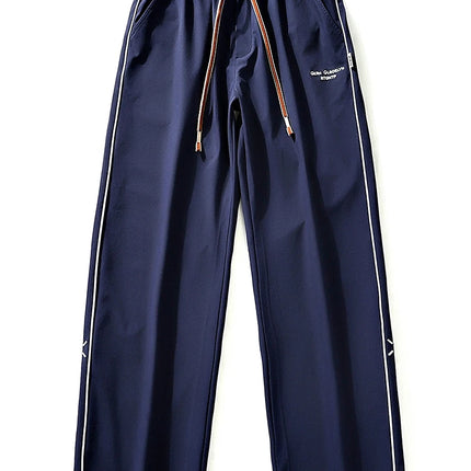 Summer Men's Sweatpants Wide Leg Straight Ice Silk Cooling Pants Big Size 8XL 7XL 6XL Sportswear Loose Fit Track Trousers