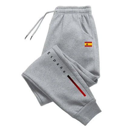All Season Male Home Outdoor Comfort Soft Trousers 2026 New in Men's Sweatpants Fashion Espana Print Casual Sports Jogger Pants