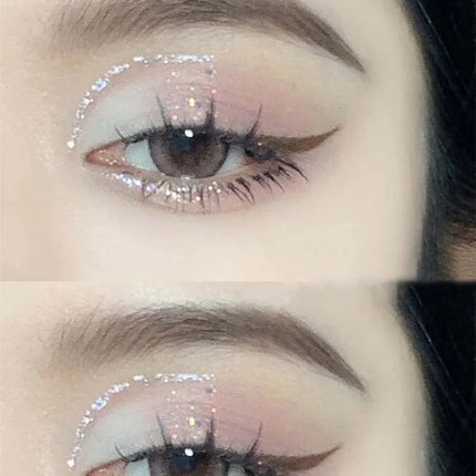 Liquid Eyeshadow Pearlescent Shimmer Long Lasting Monochrome Pearly Fine Sparkling Sequins Eye Shadow Highlighter Quick Drying