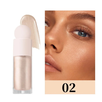 3 Colors Shimmer Liquid Highlighter Long-lasting Face Body Brightening Liquid Glitter Music Festival Party Makeup Accessories