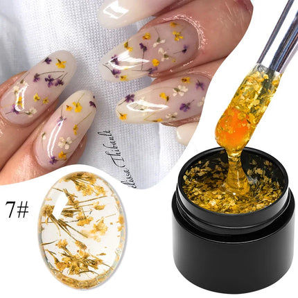 Dried Flower Gel Polish / Gel Fleurs Séchées