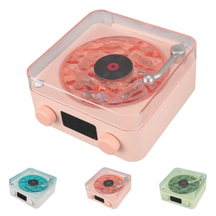 Record Player  Speaker Stereo Sound Multifunction Support Memory Card Portable Bluetooth Speaker for Living Room