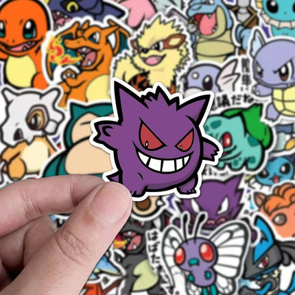 HOT Sale 56PCS Cute Anime Pokemon Stickers Cartoon Pikachu Sealing Decoration DIY Laptop Decals Graffiti Sticker Reward