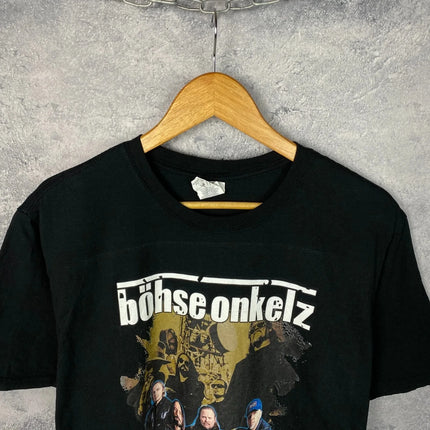Vintage Bohse Onkelz Band Rock Germany Skinheads T-shirt Women Men Oversized Y2k Cotton Tee Street Hip Hop Female Male Clothing