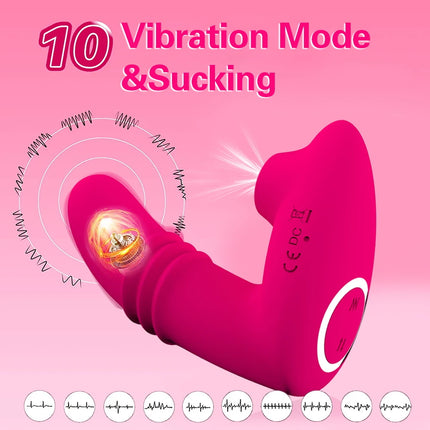 Wireless Remote Control Sucking Dildo Vibrator Wearable Panties G Spot Vibrators Vagina Stimulator Adult Sex Toys For Women
