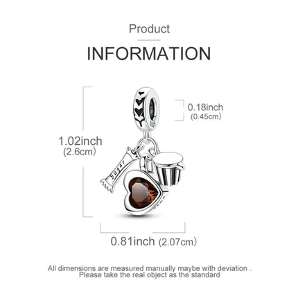 Classic 925 Sterling Coffee Cup Charms Tea Cup Beads Fit Original Bracelet Necklace Pendant Women Bracelet DIY Fine Jewelry Gift