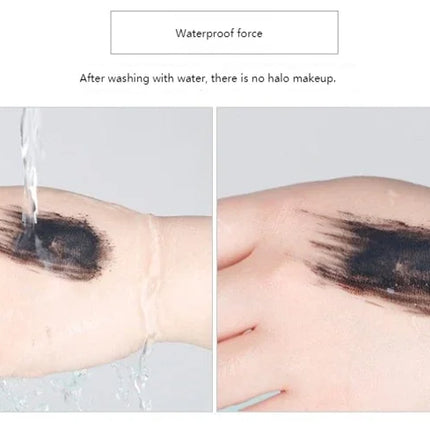 BOB Stunning Long Mascara Waterproof Curl Thick Curve Brush Head Not Dizzy Makeup Not Easy to Take Off Makeup