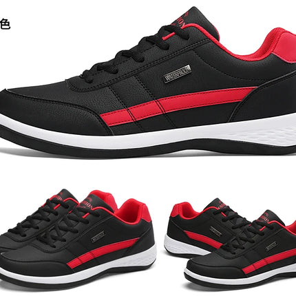 Pu Leather Men Shoes Sneakers Trend Casual Breathable Leisure Male Sneakers Non-Slip Footwear Vulcanized Shoes Tenis Masculino