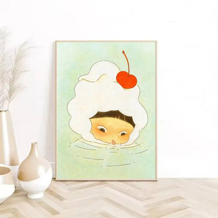Y-Yoshitomo Nara Art Lovely melancholy Poster  HD sticky wall waterproof home living room bedroom Dorm bar aesthetic decoration